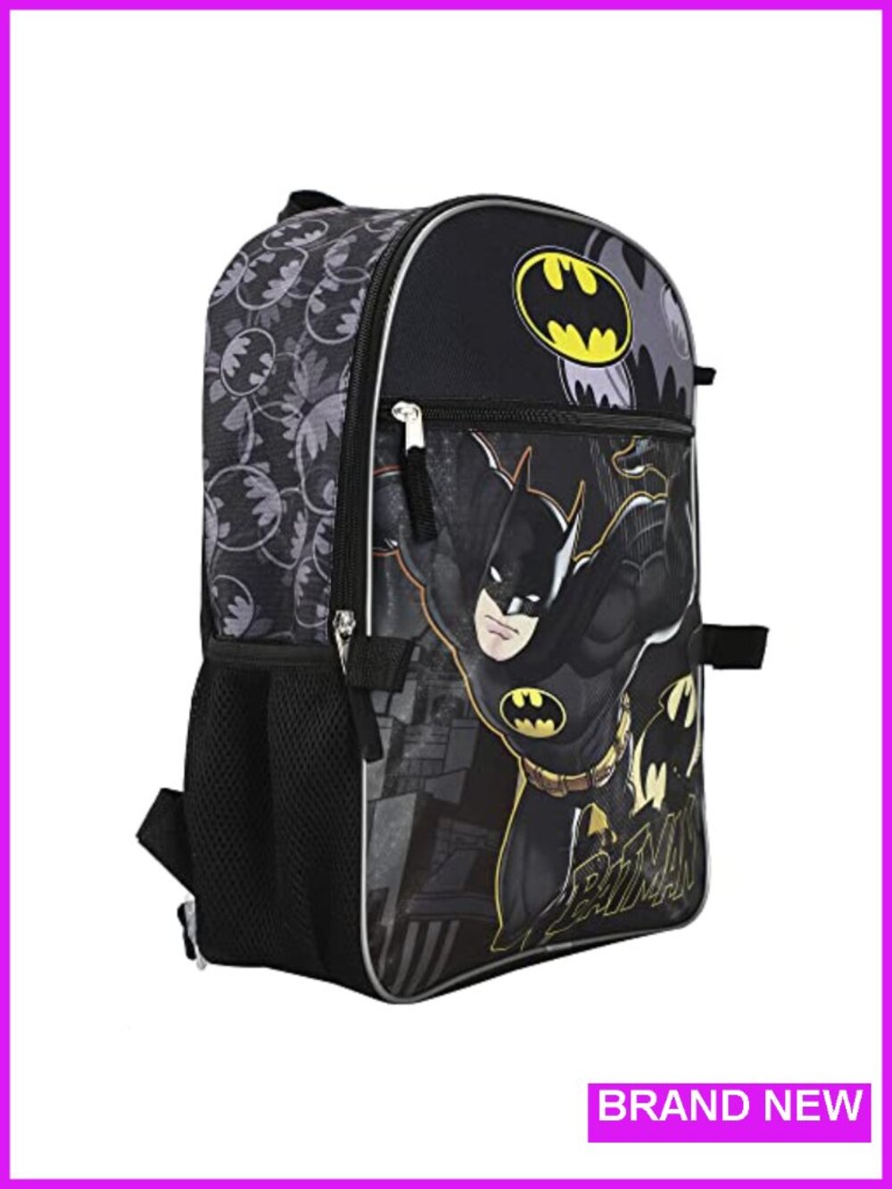 Batman 5-Piece Backpack Set with Lunch Kit, Utility Case, Keychain - Picture 4 of 6